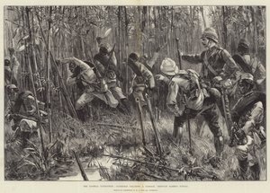 Die Looshai-Expedition, Goorkhas räumen einen Durchgang durch den Bambusdschungel
