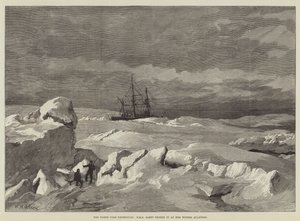 Die Nordpolexpedition, HMS Alert eingefroren in ihren Winterquartieren von William Heysham Overend