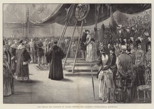 Der Prinz und die Prinzessin von Wales eröffnen die Glasgow International Exhibition