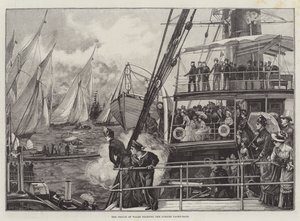 Der Prinz von Wales startet das Jubiläums-Yachtrennen von William Heysham Overend