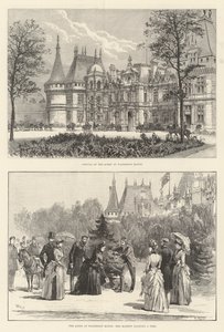 Die Königin in Waddesdon Manor von William Heysham Overend
