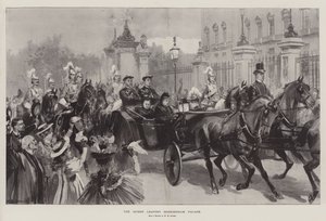 Die Königin verlässt den Buckingham Palace