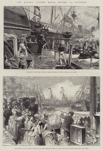 Die Jubiläumsflottenparade der Königin in Spithead von William Heysham Overend