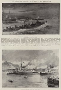 Die Türkische Krise, Kriegsschiffe in Saloniki