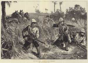 Der Krieg in Ägypten, berittene Infanterie im Gefecht von William Heysham Overend