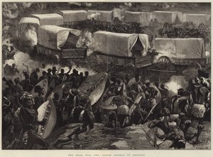 Der Zulukrieg, die Laager-Verteidigungsmethode