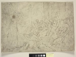 Christus heilt einen Kranken oder Die Auferweckung des Lazarus