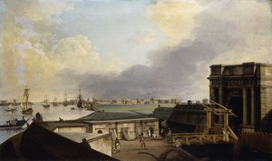 Ansicht von Kalkutta vom Fort William aus