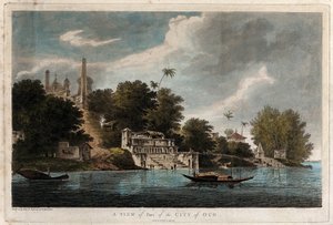 Ansicht eines Teils der Stadt Oud von William Hodges