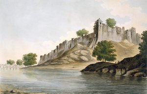 Ansicht des Forts von Ilionpoor am Ufer des Flusses Goomty, veröffentlicht 1785-88