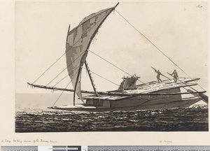 Seite 20 Ein großes Segelkanu der Freundlichen Inseln von William Hodges