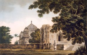 Pl. 18 Eine Ansicht der Moschee in Mounheer, von Südosten, aus 