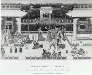 Ansicht des Inneren eines Zananah von William Hodges