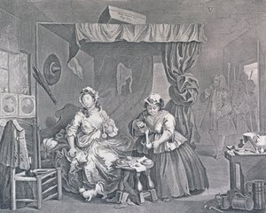 Der Lebensweg einer Dirne, Platte Drei: Von einem Magistrat verhaftet, 1732