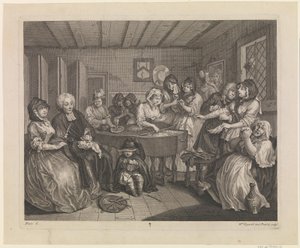 Der Lebensweg einer Dirne, Platte 6 von William Hogarth