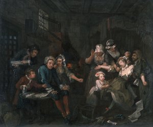 Der Lebenswandel eines Wüstlings VII: Der Wüstling im Gefängnis