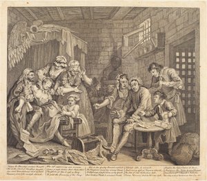 Der Lebensweg eines Wüstlings: Tafel 7