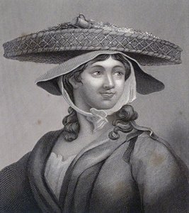 Ein Shrimp-Mädchen von William Hogarth