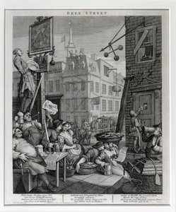 Beer Street, 1751 von William Hogarth