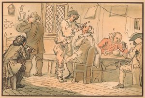 Frühstücksszene aus The Five Days Peregrination, 1732