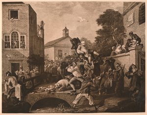 Chairing the Members, Platte IV aus The Humours of an Election, 1757