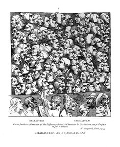 Charaktere und Karikaturen