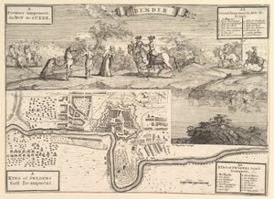Karl XII. in Bender, Aubry de La Mottrayes Reisen durch Europa, Asien und nach..., 1723-24 von William Hogarth