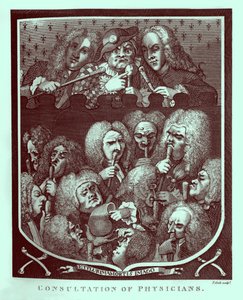 Konsultation der Ärzte von William Hogarth von William Hogarth