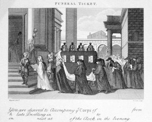 Beerdigungskarte von William Hogarth