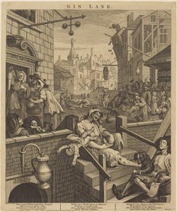Gin Lane von William Hogarth