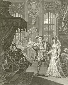 Heinrich der Achte und Anna Boleyn von William Hogarth