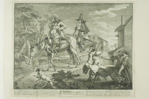 Hudibras Sallying Forth, Platte zwei aus Hudibras von William Hogarth