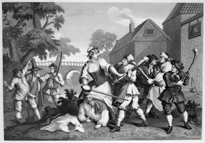 Hudibras Der Ritter unterwirft sich Trulla