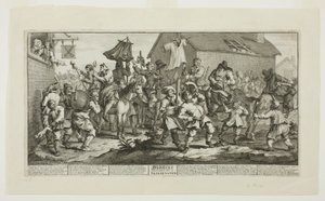 Hudibras und der Skimmington, Platte sieben aus Hudibras