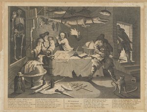 Hudibras schlägt Sidrophel und seinen Mann Whacum