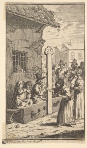 Hudibras in Bedrängnis Siebzehn kleine Illustrationen für Samuel Butlers Hudibras, no..., 1721-26