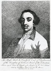 James Caulfield, 1. Earl of Charlemont, graviert von Joseph Haynes, 1782 von William Hogarth