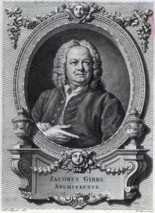 James Gibbs, graviert von Bernard Baron, 1747 von William Hogarth
