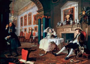 Marriage A-la-Mode: 2. Das Tête-à-Tête von William Hogarth