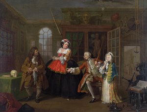 Heirat à la Mode: III - Die Inspektion, ca. 1743