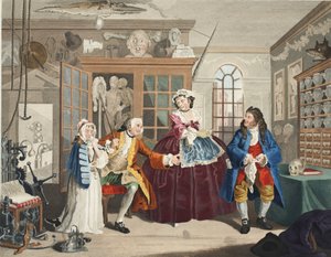 Marriage a la Mode, Platte III, Die Inspektion, Illustration aus 