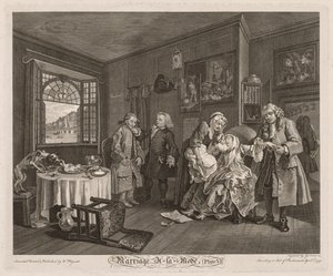 Heirat à la Mode: Der Tod der Gräfin von William Hogarth