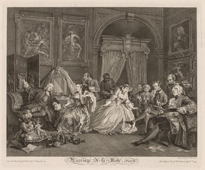 Heirat à la Mode: Die Toilettenszene von William Hogarth