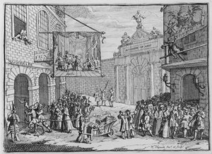 Maskeraden und Opern, Burlington Gate, 1724