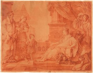 Moses wird zur Tochter des Pharao gebracht von William Hogarth