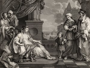 Moses vor der Tochter des Pharao, aus 