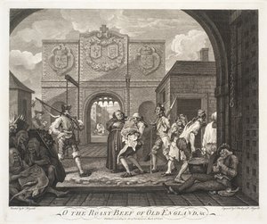 Oh, der Braten von Alt-England von William Hogarth