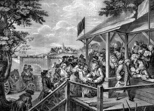 Wahlkampf bei einer Wahl von William Hogarth