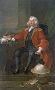 Porträt von Captain Coram (ca. 1668-1751) 1740