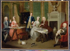 Porträt einer Familie, 1730er Jahre